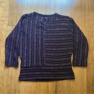 Anthropologie Akemi + Kin Celeste Metallic striped Sweater, Size XS
